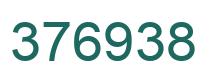 Number 376938 green image
