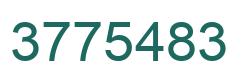 Number 3775483 green image