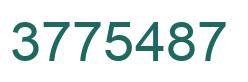 Number 3775487 green image