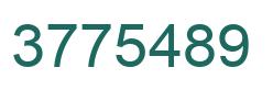 Number 3775489 green image