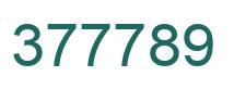 Número 377789 imagen verde