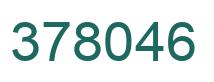Number 378046 green image