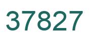 Number 37827 green image