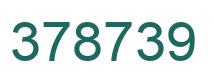 Número 378739 imagen verde