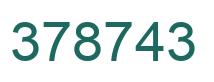 Número 378743 imagen verde