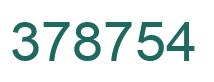 Número 378754 imagen verde