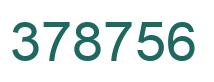 Número 378756 imagen verde