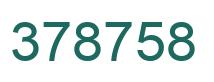 Número 378758 imagen verde