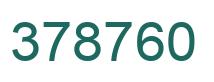 Número 378760 imagen verde
