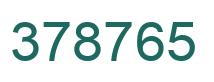Número 378765 imagen verde