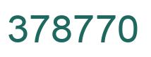 Número 378770 imagen verde