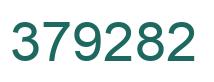Number 379282 green image