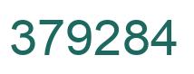 Number 379284 green image
