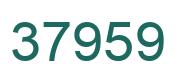 Number 37959 green image
