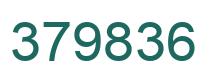 Number 379836 green image