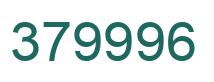 Number 379996 green image