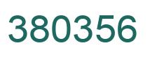 Número 380356 imagen verde