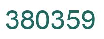 Número 380359 imagen verde