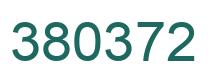 Number 380372 green image