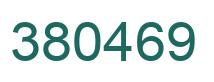 Number 380469 green image