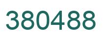 Número 380488 imagen verde