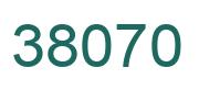 Number 38070 green image