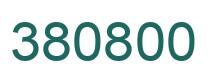 Número 380800 imagen verde