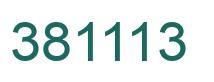 Número 381113 imagen verde