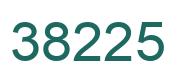 Number 38225 green image
