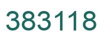 Number 383118 green image