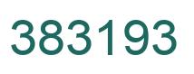 Number 383193 green image