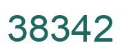 Number 38342 green image