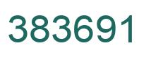 Number 383691 green image