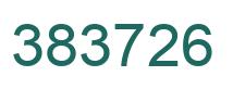 Number 383726 green image