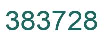 Number 383728 green image