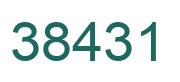Number 38431 green image