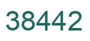 Number 38442 green image