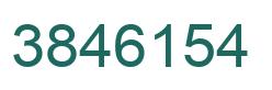 Number 3846154 green image