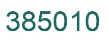 Number 385010 green image