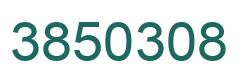 Number 3850308 green image