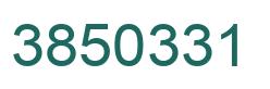 Number 3850331 green image