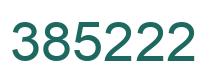 Number 385222 green image