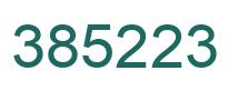 Number 385223 green image