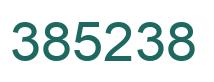 Number 385238 green image