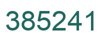 Number 385241 green image