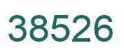 Number 38526 green image