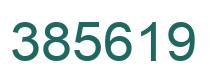Number 385619 green image