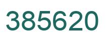 Number 385620 green image