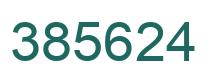 Number 385624 green image