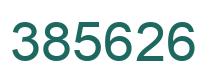 Number 385626 green image